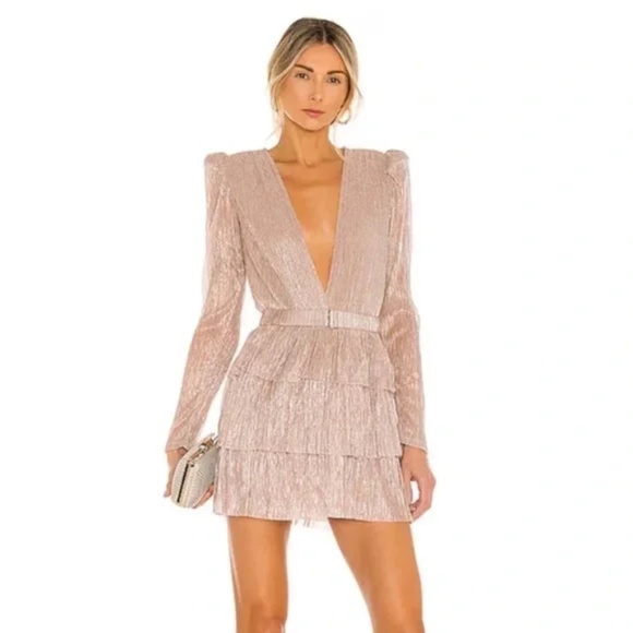 Sabina Musayev x REVOLVE Carry Mini Dress Blush XL - Picture 1 of 8